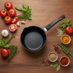 Hard Anodized Taper Sauce Pan, 3 mm Thick with Bakelite Handle (13.5/14.5/16 cm) - Image 2