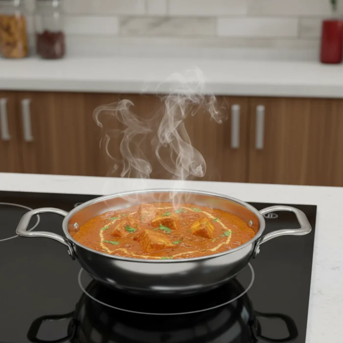 Stainless Steel Tri-Ply Kadai