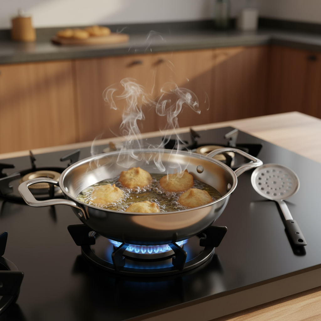 Stainless Steel Tri-Ply Kadai