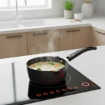 Hard Anodized Taper Sauce Pan, 3 mm Thick with Bakelite Handle (13.5/14.5/16 cm) - Image 4