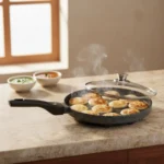 Non-Stick Appam Patra with Glass Lid & 12 Cavities