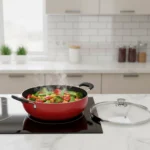 Non-Stick Kadai with Glass or SS Lid – 24/26 cm, Induction & Gas Compatible, 3.25 mm Thick
